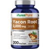 NusaPure Yacon Root Extract 2000mg 200 Vegetarian Capsules (Extract 4:1,