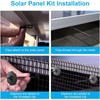 Zalizr 50 Sets Solar Panel Mesh Clips, Fence Panel Fastener