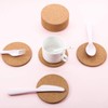 10pcs Round Heat Insulation Cork Coasters,Drink Placemat Plain,Coffee Tea Cup