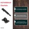 KOTARBAU® Hasp 250mm Security Hasp Powder Coating Device Padlock Steel