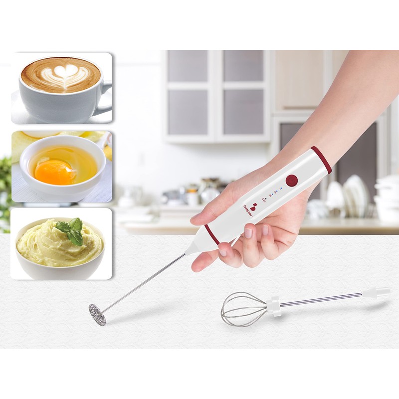 BEPER P102SBA008 Montalatte Elettrico Ricaricabile USB - Monta Latte per