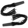 Milltrip 2Pcs Motorcycle Handlebar Tassel Grips - Premium PU Leather