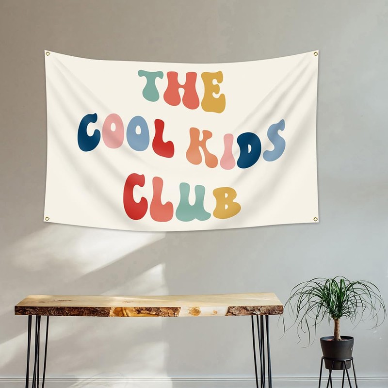 Fewern The Cool Kids Club Banner Boho Playroom Decor 36