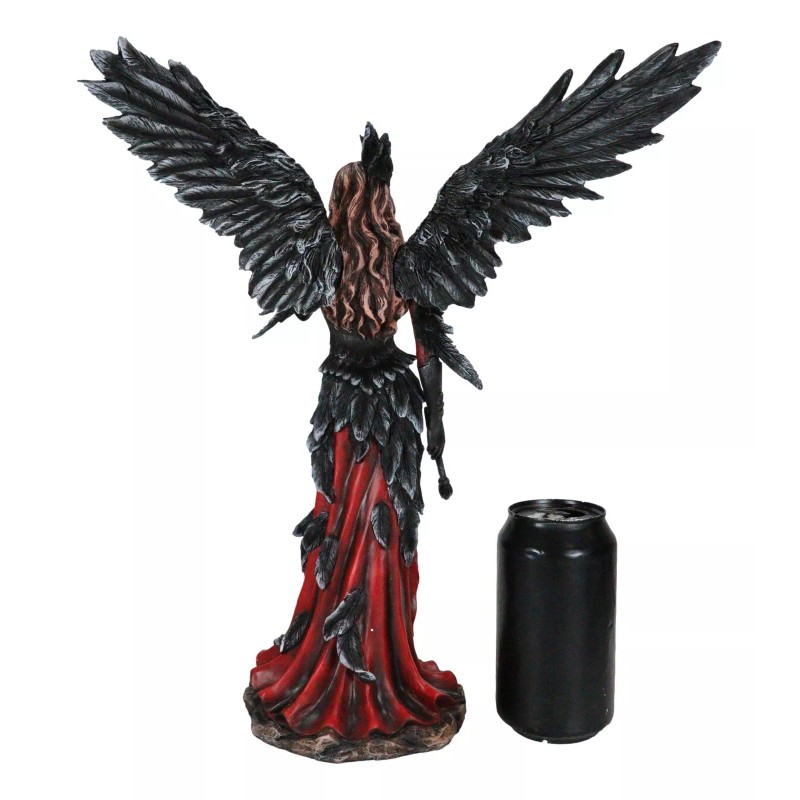 Ebros Gift Gothic Raven Crow Trainer Angel Fairy In Black