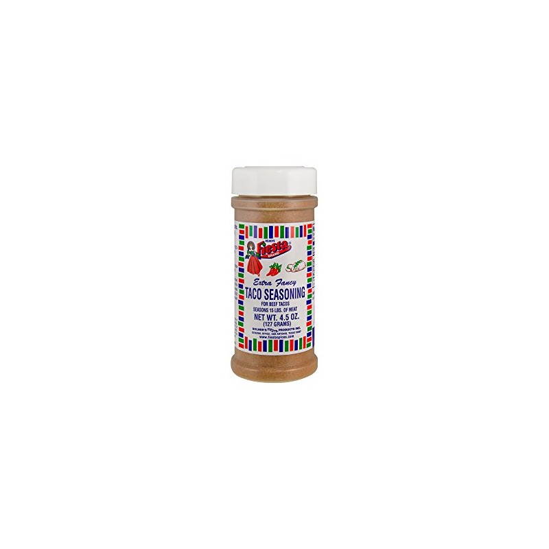Bolner's Fiesta Extra Fancy Taco Seasoning, 4.5 Ounces (Pack of