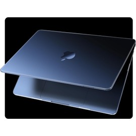 EooCoo EooCoo [Ultra Thin Armor] Compatible with MacBook Air 15 inch Case M4 2025 2024 2023 M3 M2 A3241 A3114 A2941, [100% Match Midnight] Matte Protective Hard Shell with Keyboard Skin, Midnight Clear