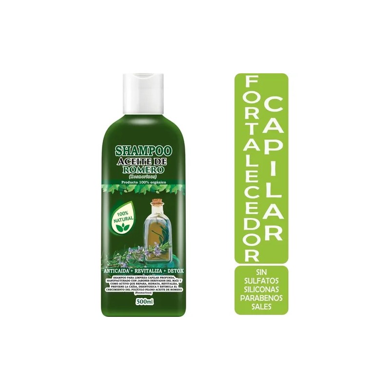 Shampoo Aceite De Romero Fortalecedor Capilar 500ml