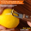 HAMOER Channel Knife Zester - Fruit and Vegetable Tool for