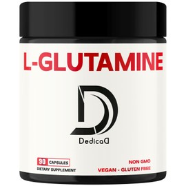 500mg L-Glutamine Capsules - Support for Mind Health, Muscle Mass & Immune System - Optimize Concentrated 90 Capsules for 3 Months