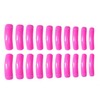 Gleamrain Curved Press on Nails Long Pink Square for Women