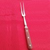 Barbecue Fork with Wooden Handle Stainless Steel Multifunction Nonstick Barbecue