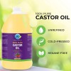 100% Pure Castor Oil 1 Gallon Cold Pressed Unrefined Hexane-Free