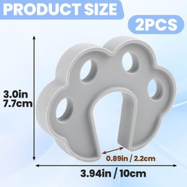 Alpinleux Grey Washing Machine Door Prop, Front Load Washer Door Holder, Laundry Prop Open Door Stopper Accessories for Dishwasher, Dryer, Washer (2 Pack)