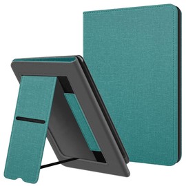 Case for 7 inch eReader (12th Generation) - 2024 and Colorsoft Signature Edition (1st Generation 2024), Kickstand Protective Case with Auto Sleep/Wake Function and Hand Strap (B1-Green)