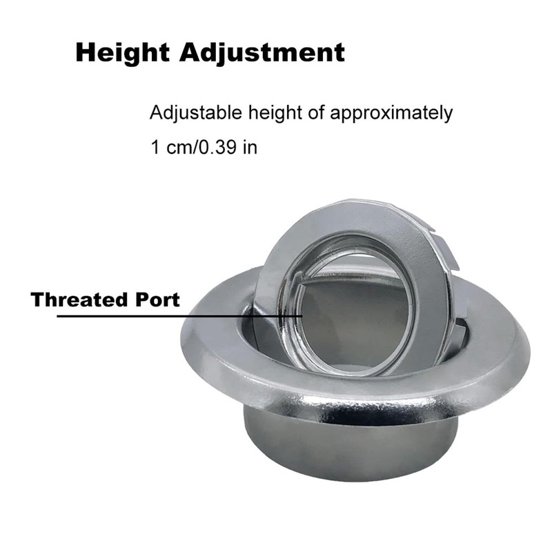 1Pcs Fire Sprinkler Cover Adjustable Escutcheon Ring Semi-Recessed Decorative Plate