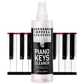 8 oz Piano Key Cleaner Spray to Preserve Plastic, Ivory, & Wooden Keys - Piano Cleaner Keyboard Cleaning Solution for Your Piano Cleaning Kit - Essential Piano Tools, Piano Accessories, & Piano Gifts
