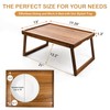 PANDAWOOD Breakfast Bed Tray with Legs - Bed Tray Table