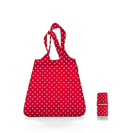 Reisenthel Mini Maxi Shopper Shopping Bag 15 L Mixed Dots Chilli Red, red