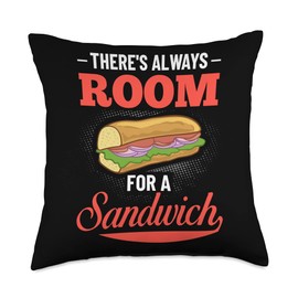 Sandwich Bread Lunch Food Maker Toaster Recipe Throw Pillow