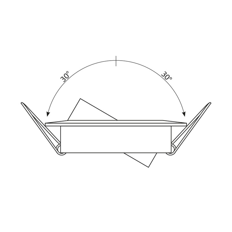 ledscom.de 6 pcs. recessed Ceiling Frame FABI, Round, swivelling, Gold