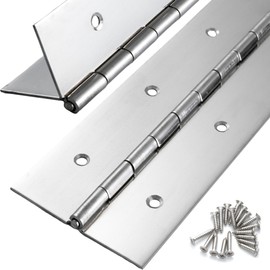 Heavy Duty Piano Hinge 11 Inch x 3 Inch Width, True 0.060'' Thick Stainless Steel Piano Hinge for Heavy Duty Cabinet, Door, Toolbox, Wooden Box, Metal Plate, Furniture, Industrial Project