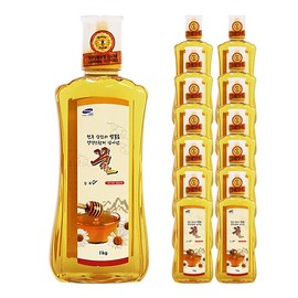 허니팜 벌꿀 1kg /잡화꿀 한박스 (1kg x 12ea) Honey Farm Honey 1kg / Mixed Honey One Box (1kg x 12ea)