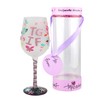 Top Shelf Copa de vino con texto en inglés "This
