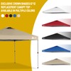 CROWN SHADES 12x12 Canopy Replacement Top - Only Compatible with