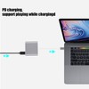 HC 04 Multifunction 3 in 1 Hub Type C to