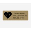 60ct - Kraft Invite Return Address Labels (#345-KR)