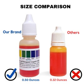 Alkaline Water, Tap, and Drinking Water Accurate Measure of pH Level, Test kit wht, up to 125 Tests per Bottle 0.50 Fl Oz by A2O Water - Made in USA