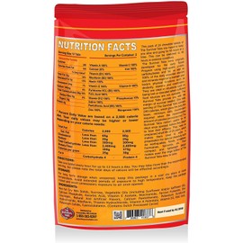 48 hours survival food tablets none-GMO gluten-free 25 years shelf life (Vanilla/ 1 pouch)