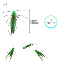 Hjvvr 3ps Cat Wand Toys, Simulated Insects Toys,Tease Wand Attachment,Feather Road Refill for Indoor Kitten,Fishing Rod Cat Toy Refills