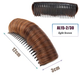 WUODHTW 2Pcs Invisible False Hair Clip Bump Up Comb Clip Bun Fluffy Pad Women Thinning Hair Accessories