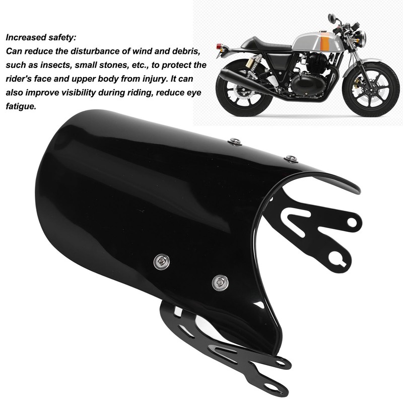 Motorcycle Windshield Windscreen Noise Reduction Protective Wind Deflector for Interceptor