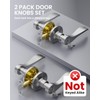 AmzGod 6 Pack Entry Door Handle with Lock and Key,