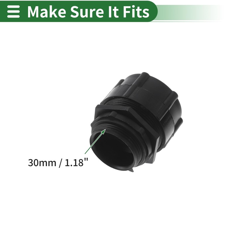X AUTOHAUX 30mm / 1.18" Cable Glands Bellows Quick Joint