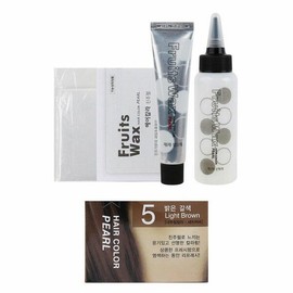 진주가루 과일추출물함유 헤어 염색약 5호 밝은갈색 (WA82547) Pearl Powder Hair Color with Fruit Extracts, Light Brown #5 [Basic product]