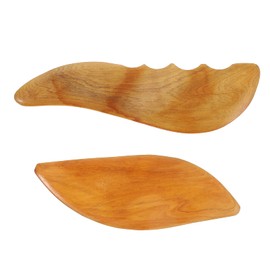 FOMIYES Wooden Gua Sha Massage Tool Set Face Scraper Board for Body and Face Essential Oil Required Enhance Complexion