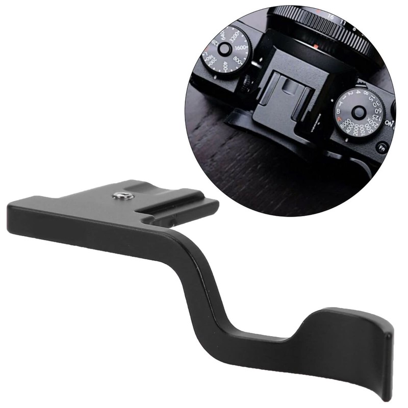 XT30 Camera Thumb Grip, Black Aluminum Alloy Hand Grip Accessory