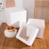 KoberrLi 2 Pack Cake Boxes with Ribbons 12x12x12 inch Tall