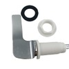 Hanforede 1 Pack Chrome Plated Replacement Toilet Tank Handle, Universal