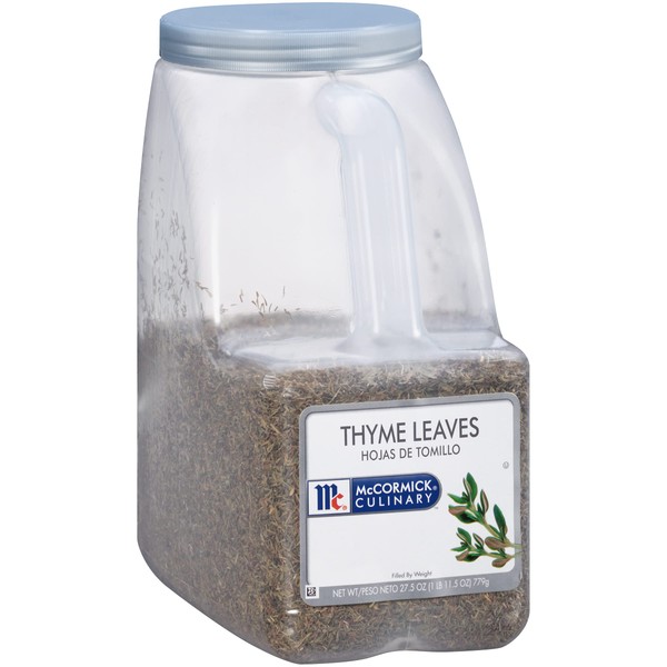 McCormick Culinary Thyme Leaves, 27.5 oz - One 27.5 Ounce Container of Dried Thyme Leaves, Perfect in Soups, Meat and Seafood Entrees and More