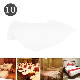 Disposable Bed Sheets Massage Sheets Covers Massage Table Sheet Fabric Bed Cover Beauty Salon Hotels Spa Bed Sheets Bed Pads Underpads Massage Table Paper for Massage Facial Waxing 10PCS (White)