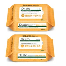 Dr. Jart+ 닥터 아토 클렌징&수딩 티슈 20매 x 15개 Dr. Ato Cleansing & Soothing Tissue 20 Sheets x 15 Packs