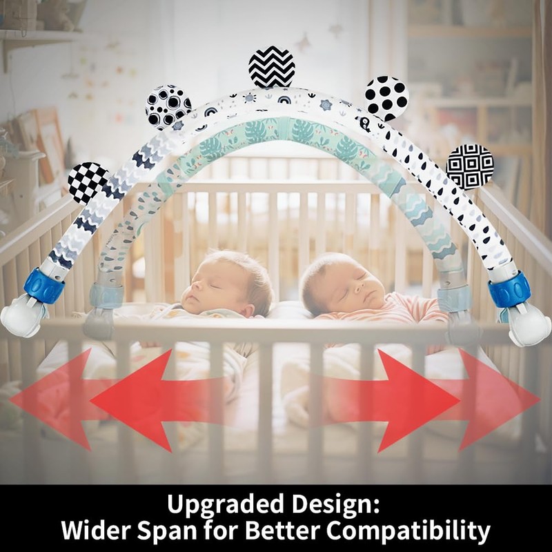 Baby Activity Arch bouncer toy bar, Black and White Geometric