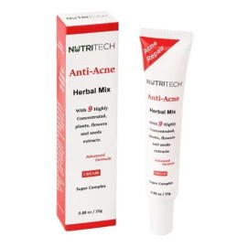 Crema Anti Acné Natural Con Extractos De 9 Plantas Y Flores