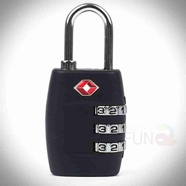 3-Digit Dial Combination Locker Lock with Keyring Locker Combination Lock