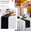 12 Pack Black Table Runner 12×72 Inch Long Table Runner