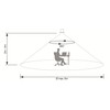 SEBSON Motion Sensor Outdoor IP65 Ceiling Flush-Mounted 6m/360° HF Sensor
